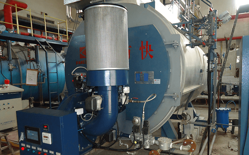 Cleaning method of industrial hot water boiler heating system scale in common use