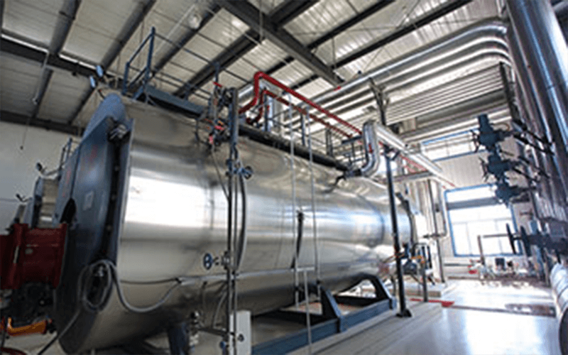 Adjustment of water level of industrial gas steam boiler